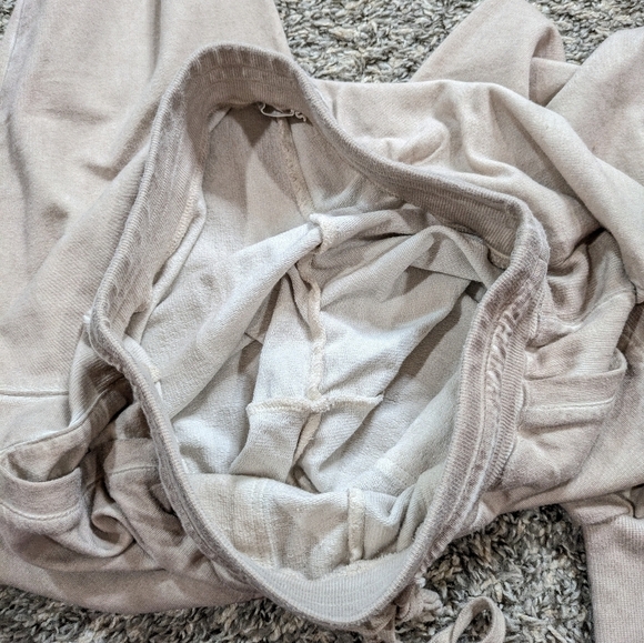 Barefoot Dreams Malibu Collection tan jogger sweatpant XS - Picture 10 of 13